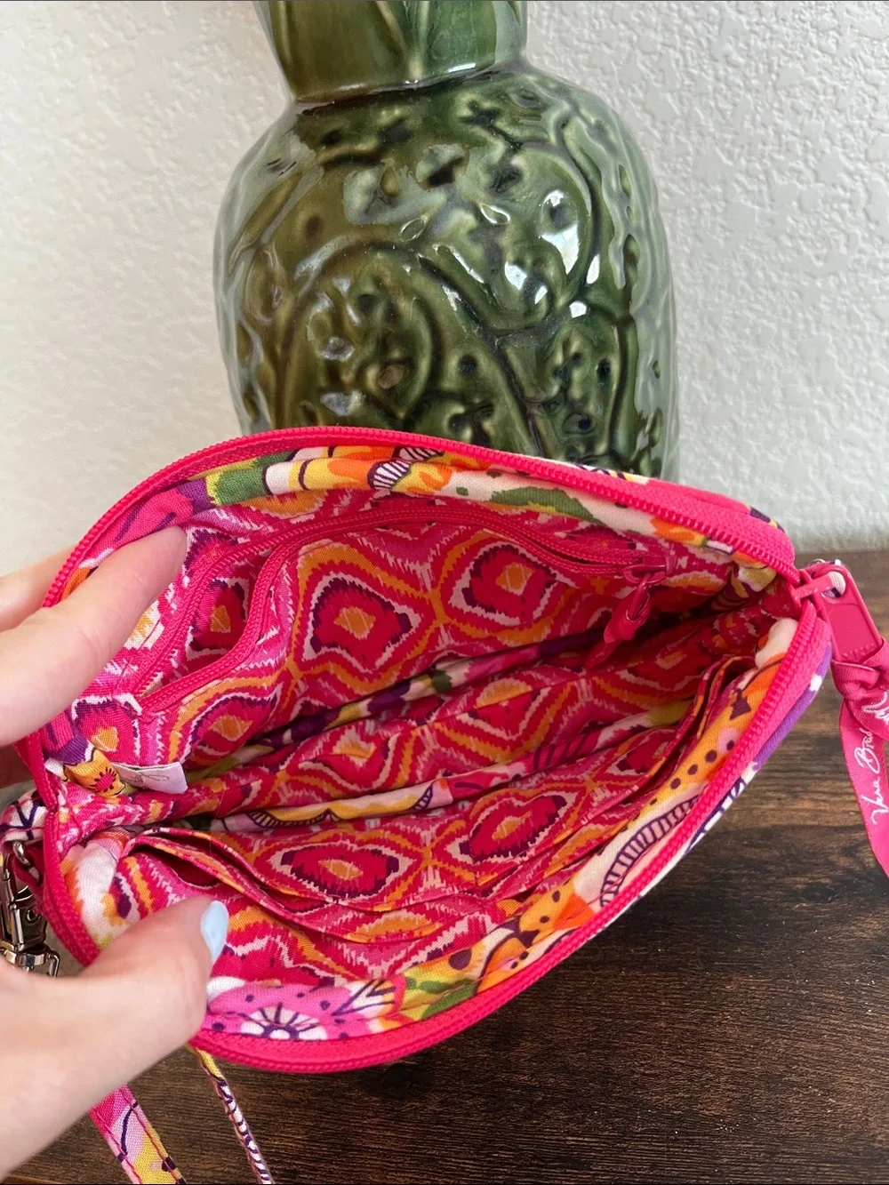 Vera Bradley Clementine zip wristlet wallet